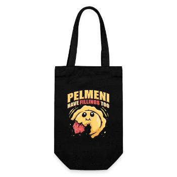 Pelmeni Have Fillings Too Pelmenis - Gift Bag for Bottles - black - Front