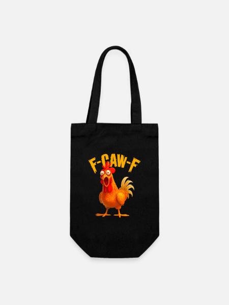 F-Caw-F Chicken - Gift Bag for Bottles - black