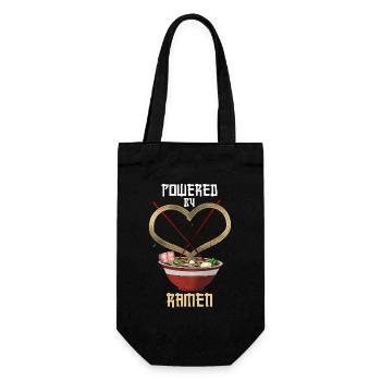 Propulsé par Ramen Funny Tee - Sac à bouteille - noir - Devant