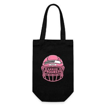 Breast Cancer Awareness Warrior In Progress - Gift Bag for Bottles - black - Front