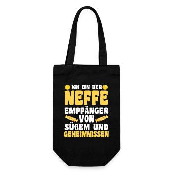 Family motif aunt - Gift Bag for Bottles - black - Front