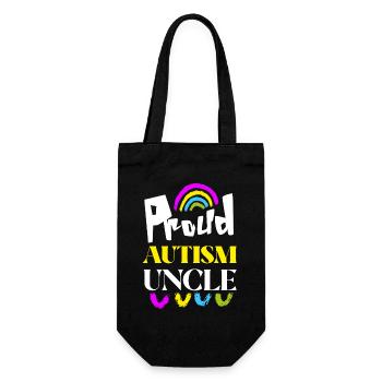Proud Autism Uncle - Gift Bag for Bottles - black - Front