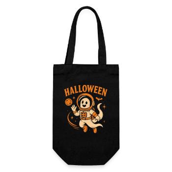 Halloween Raumfahrer Geist - Geschenkbeutel für Flaschen - Schwarz - Vorne