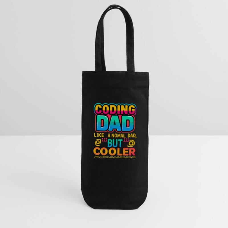 Coding Dad Cooler, Programmer  Gift Bag for Bottles