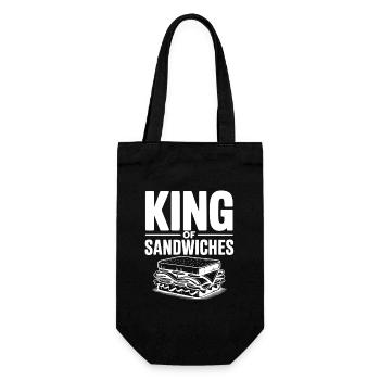 King of Sandwiches - Gift Bag for Bottles - black - Front