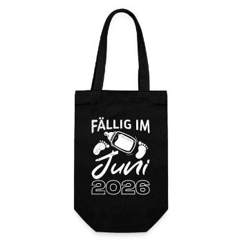 Femme enceinte maman DUE JUIN 2026 Drôle - Sac à bouteille - noir - Devant