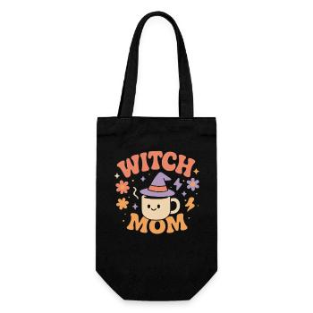 Witch Mom Halloween Costume funny Saying - Gift Bag for Bottles - black - Front