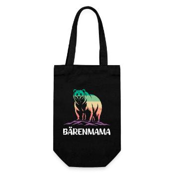 Expectant mother BEAR MAMA Soon to be mom Funny - Gift Bag for Bottles - black - Front