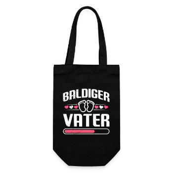 Dad-to-be SOON-TO-BE DAD Paternity Funny - Gift Bag for Bottles - black - Front