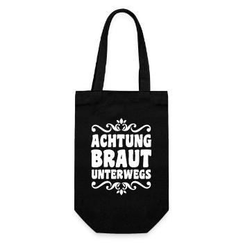 Bachelor Party Team Bride Hen Party - Gift Bag for Bottles - black - Front