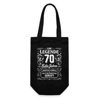 A Legend Noble Years Birthday 70 Gift - Gift Bag for Bottles - black - Front