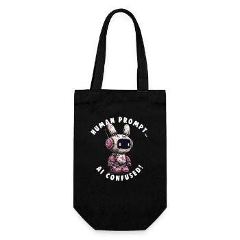 AI CONFUSED Nerds Promt Engineer - Gift Bag for Bottles - black - Front