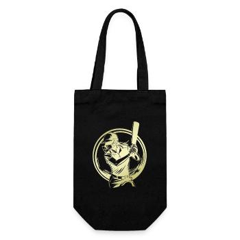 Cricket Silhouette - Geschenkbeutel für Flaschen - Schwarz - Vorne