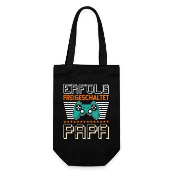 Gambler Dad ACHIEVEMENT UNLOCKED Funny - Gift Bag for Bottles - black - Front