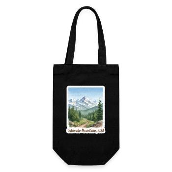Colorado Mountains Natural Landscape - Gift Bag for Bottles - black - Front