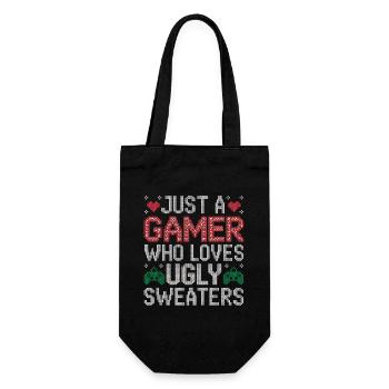 Ugly Christmas Gamer Weihnachten Zocker Gaming - Gift Bag for Bottles - black - Front