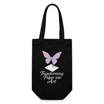 Origami Club Gift Simplicity To A - Gift Bag for Bottles - black - Front