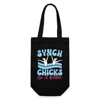 Synchronschwimmen Kunstschwimmen Wassersport - Geschenkbeutel für Flaschen - Schwarz - Vorne
