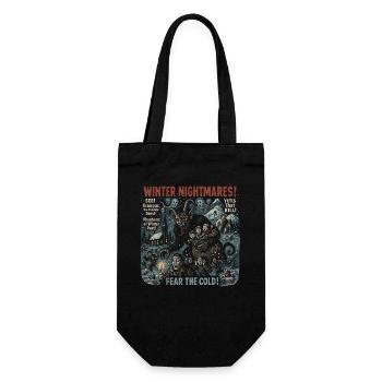 Winter Nightmares Krampus Filmplakat Halloween - Geschenkbeutel für Flaschen - Schwarz - Vorne