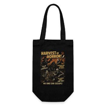 Harvest The Horror Farm Movie Poster Halloween - Gift Bag for Bottles - black - Front