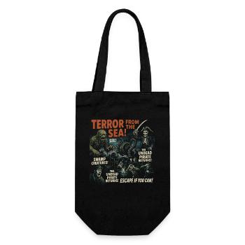 Terror from the Sea Horror Movie Poster Halloween - Gift Bag for Bottles - black - Front