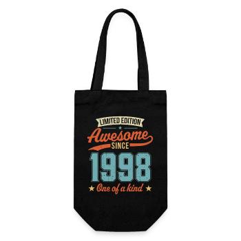 Awesome Since 1998 - Gift Bag for Bottles - black - Front