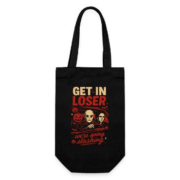 Get In Loser We're Going Slashing Halloween - Gift Bag for Bottles - black - Front