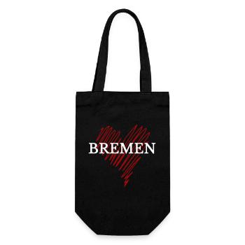 I Love Bremen, Bremen Germany - Gift Bag for Bottles - black - Front