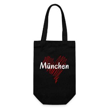 I love Munich, Munich Germany - Gift Bag for Bottles - black - Front