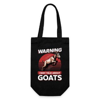 Funny Farm Animal Goat - Gift Bag for Bottles - black - Front