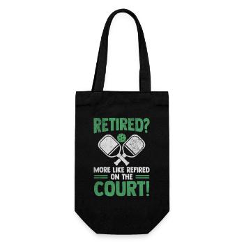 Ruhestand Opa Oma Pickleball Spieler Geschenk - Geschenkbeutel für Flaschen - Schwarz - Vorne