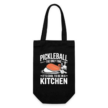 Pickleball Kitchen Ball - Gift Bag for Bottles - black - Front