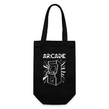 ARCADE Retro Arcade Slot Machine 80s 90s Gamer - Gift Bag for Bottles - black - Front