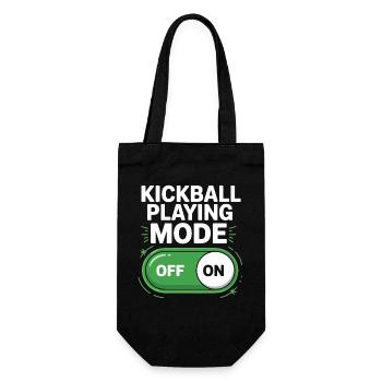 Kickball Game Mode On Off - Gift Bag for Bottles - black - Front