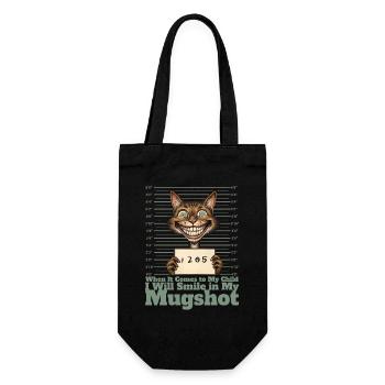 Funny Sarcasm When It Comes to My Child Cat Lover - Gift Bag for Bottles - black - Front