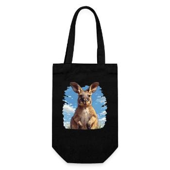 Wallabies Wallaby - Gift Bag for Bottles - black - Front