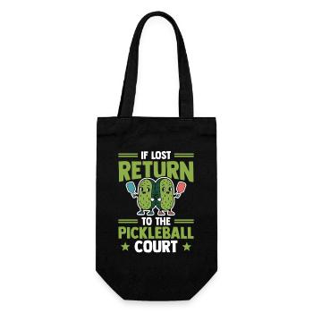 Pickleball Gurken Kombination Dinkball Outfit - Geschenkbeutel für Flaschen - Schwarz - Vorne
