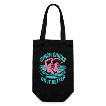 Synchronschwimmen Kunstschwimmen Wassersport - Geschenkbeutel für Flaschen - Schwarz - Vorne