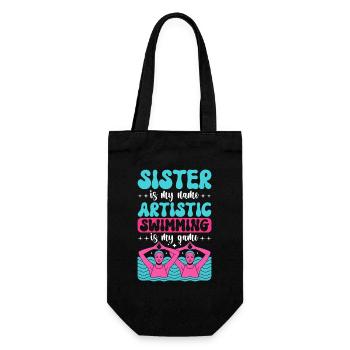 Synchronized swimming Artistic swimming Water sports - Gift Bag for Bottles - black - Front