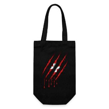 Dänemark Kralle Grunge Dannebrog Flagge Kratzer - Geschenkbeutel für Flaschen - Schwarz - Vorne
