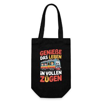 Railway Enjoy life to the fullest Railway - Gift Bag for Bottles - black - Front