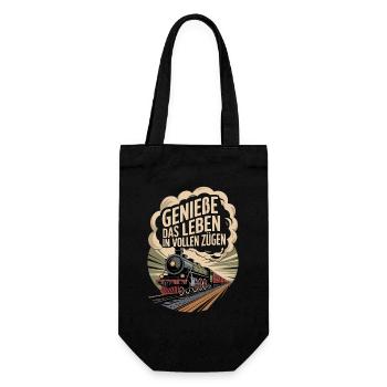 Railway Enjoy life to the fullest Railway - Gift Bag for Bottles - black - Front