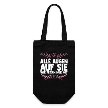 Bachelor Party Team Bride Hen Party - Gift Bag for Bottles - black - Front