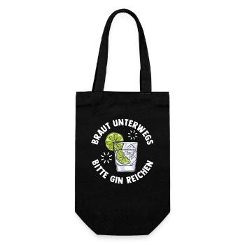 Bachelor Party Team Bride Hen Party - Gift Bag for Bottles - black - Front