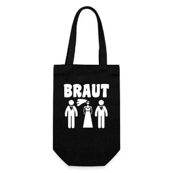 Bachelor Party Team Bride Hen Party - Gift Bag for Bottles - black - Front