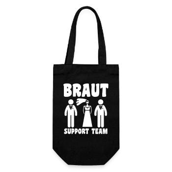 Bachelor Party Team Bride Hen Party - Gift Bag for Bottles - black - Front