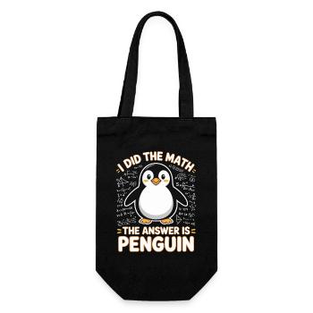 J’ai fait le calcul, la réponse est pingouin - Sac à bouteille - noir - Devant