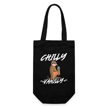 Chilly Vanilla Sloth - Geschenkbeutel für Flaschen - Schwarz - Vorne