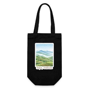 Sapa Terraces - Gift Bag for Bottles - black - Front