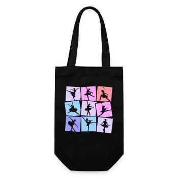 Ballet Danse Ballet Danseuse Ballerine - Sac à bouteille - noir - Devant